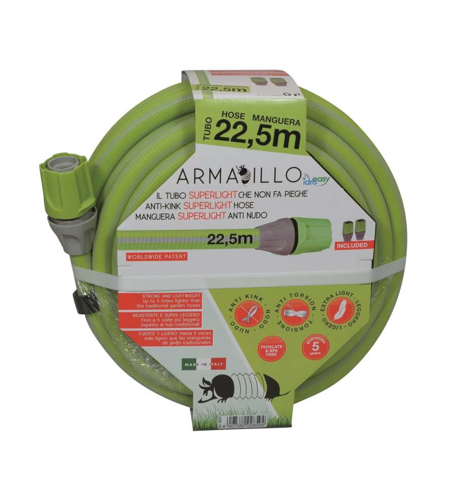 Tubo da giardino Idroeasy Armadillo Superlight 22,5 m - Diam.18,5 mm - Anti piega e super flessibile