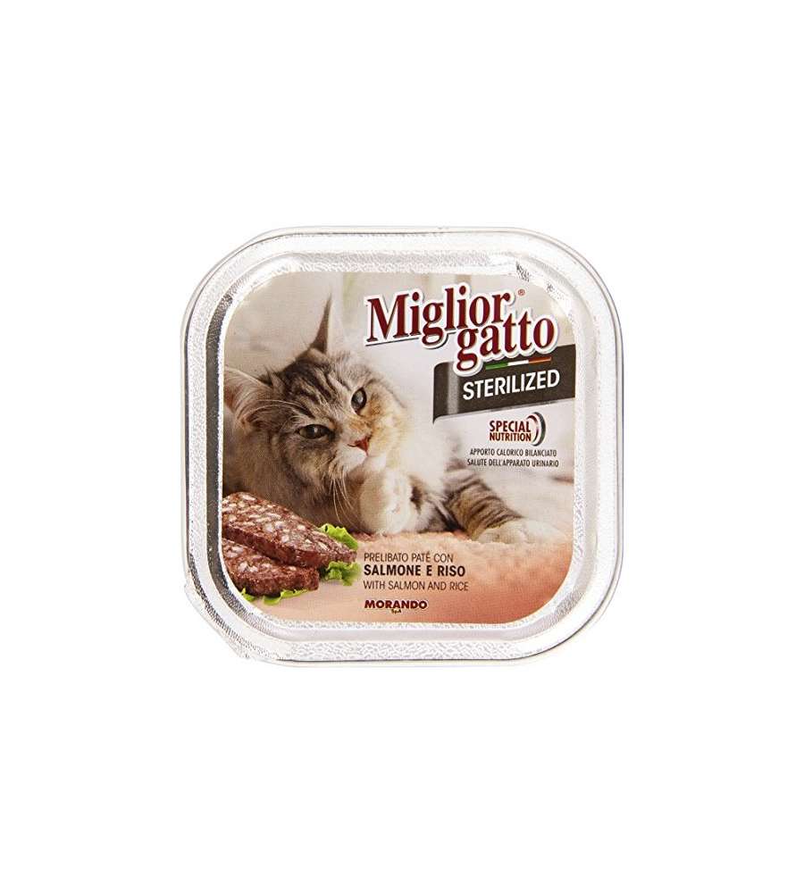 Sterilized Pat di Salmone E Riso Gr. 100