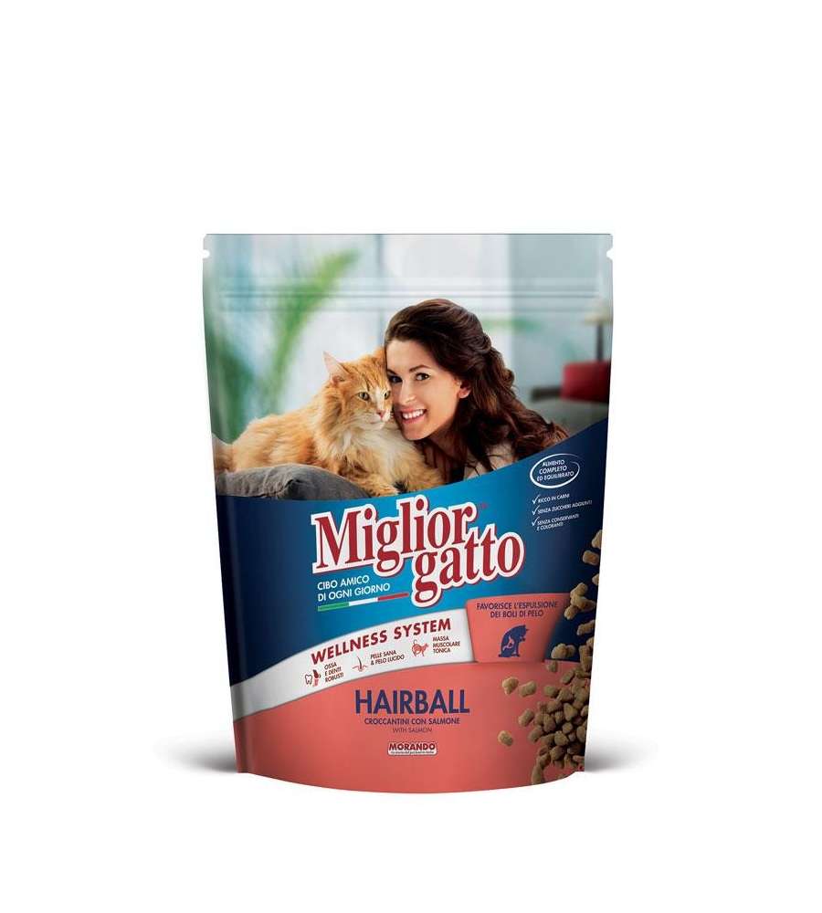 Croccantini Hairball con Salmone Gr. 800