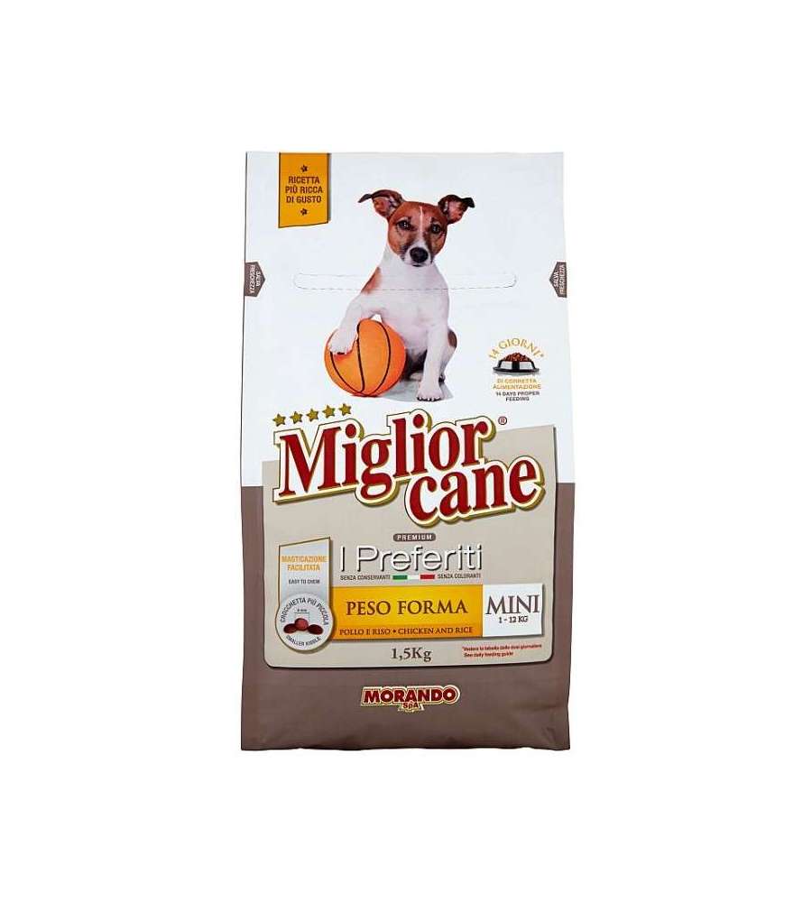 Crocchette Peso Forma Mini Pollo e Riso Kg. 1,5