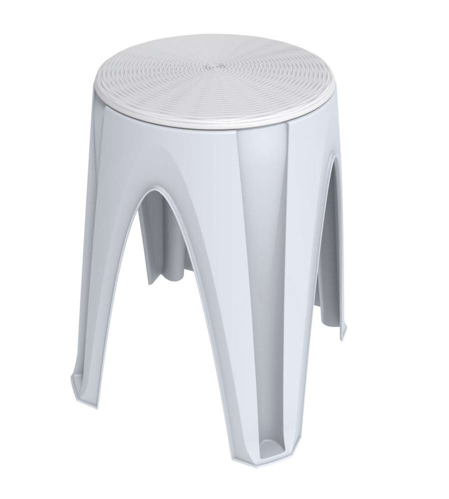 Sgabello Girotondo bianco