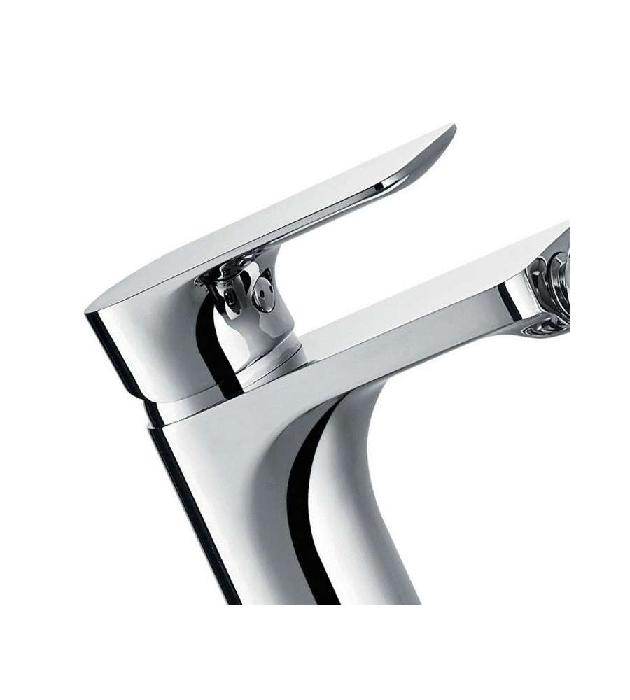 Idrobric Rubinetto Miscelatore Bidet Cloe - Finitura Cromo - Cartuccia Ceramica 35mm - Piletta Metallo 1