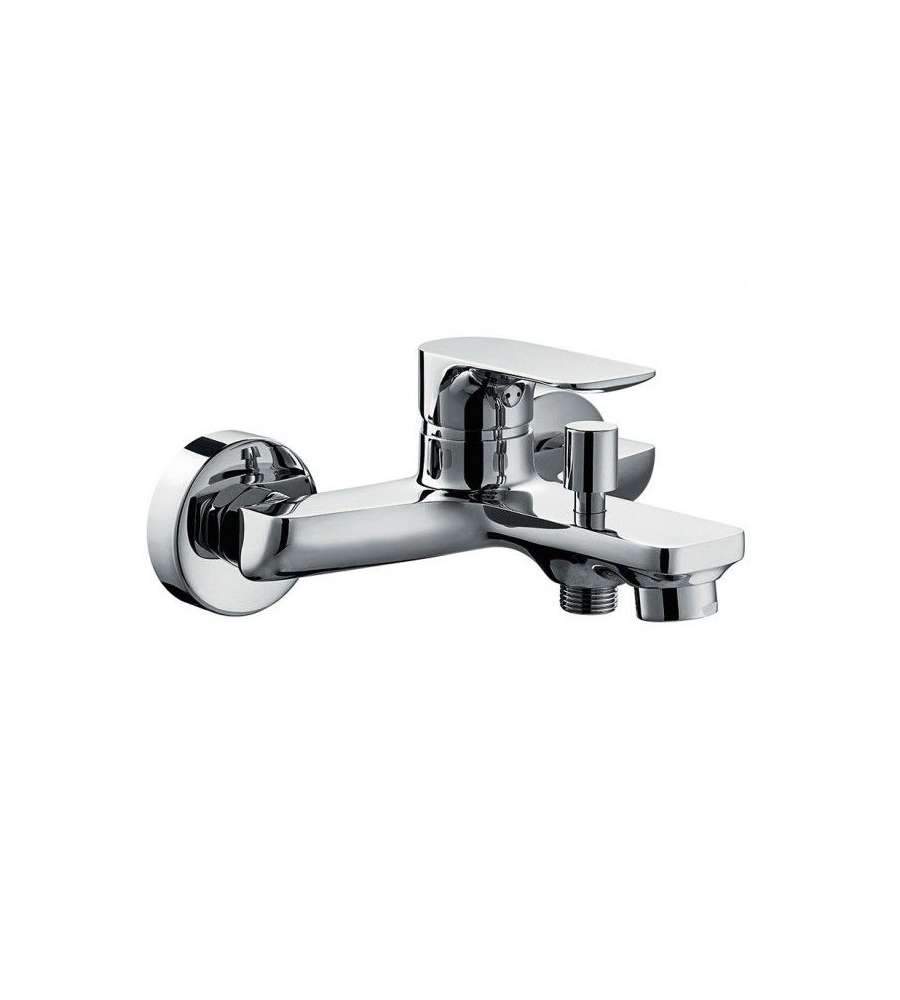 Idrobric Rubinetto Miscelatore Monocomando Vasca Cloe - Finitura Cromo - Cartuccia Ceramica - Design Moderno