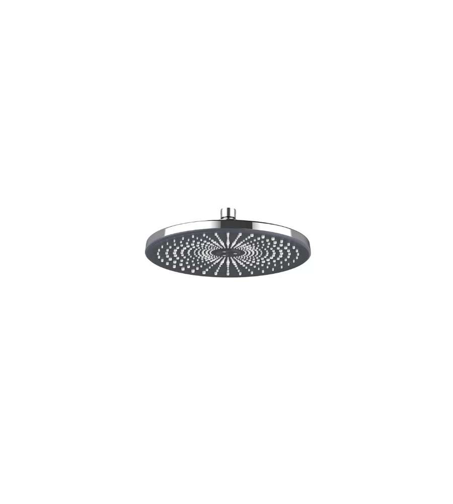 Idrobric Soffione Vortex diametro 25Cm Con Faccia Nera 1 Funzione