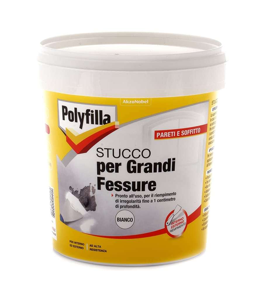 Polyfilla Stucco per Grandi Fessure 1 kg - Riparazioni Murali Facile Applicazione