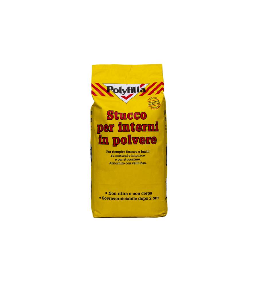 Polyfilla Stucco per Interni Bianco 5 kg - Facile Applicazione Muraria