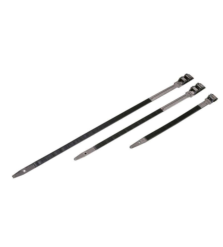 25 Fascette per cablaggi 9 x 260 mm Nero
