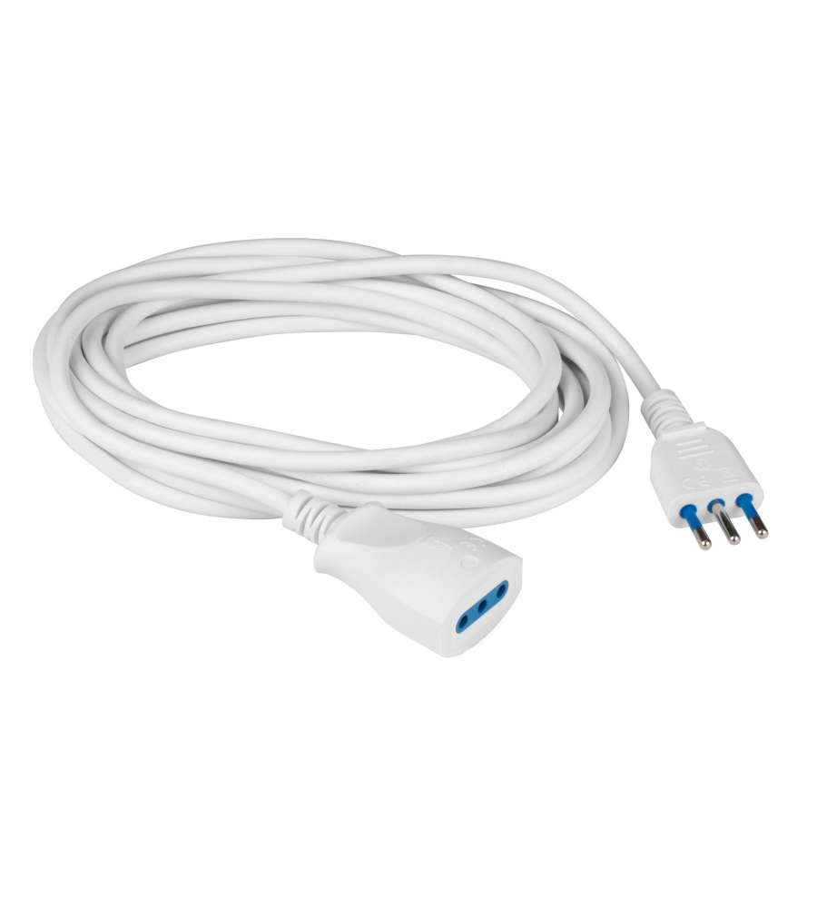 Prolunga Elettrica Poly Pool 3m con Spina e Presa Bianca 10A - Sicura e Certificata IMQ