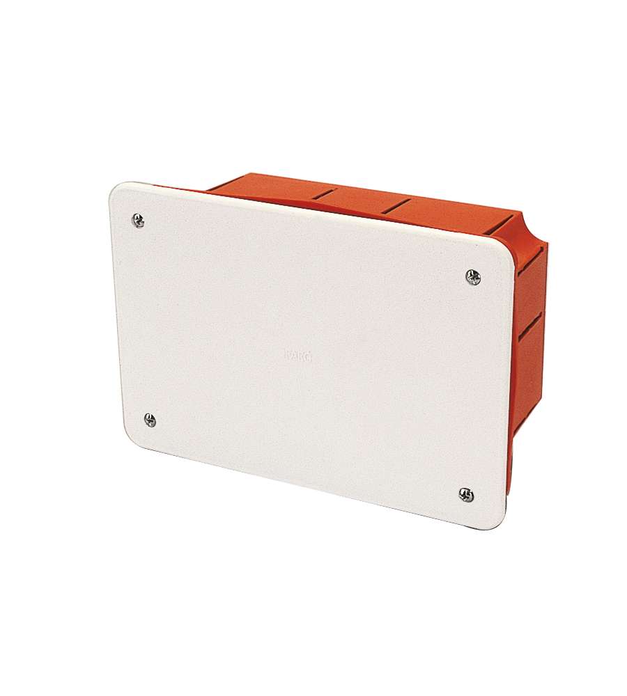 Scatola di derivazione da incasso con placca 153 x 98 x 70 mm