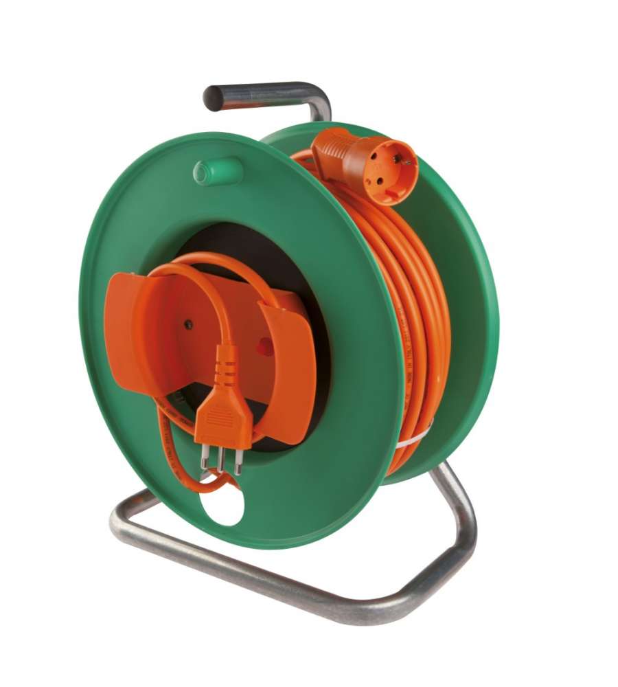 Avvolgicavo 230 V - 25 metri - Terra laterale