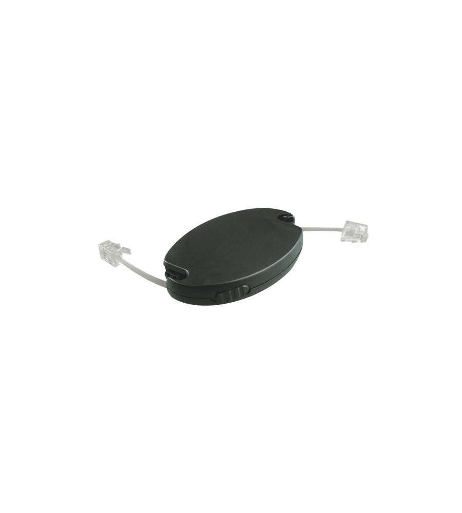 Miniavvolgicavo con riavvolgimento automatico 1,15m + 1,15m Spina plug 6/4