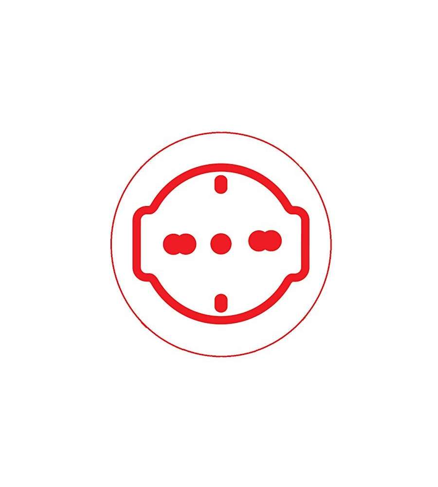 Poly Pool Placca Premontata 10-16A Tecnopolimero Bianco - IMQ e CE - Ideale per Uso Domestico