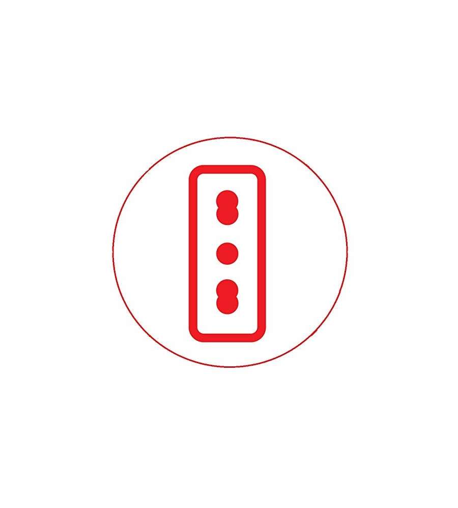 Poly Pool Placca Premontata 10-16A Tecnopolimero Bianco - IMQ e CE - Ideale per Uso Domestico