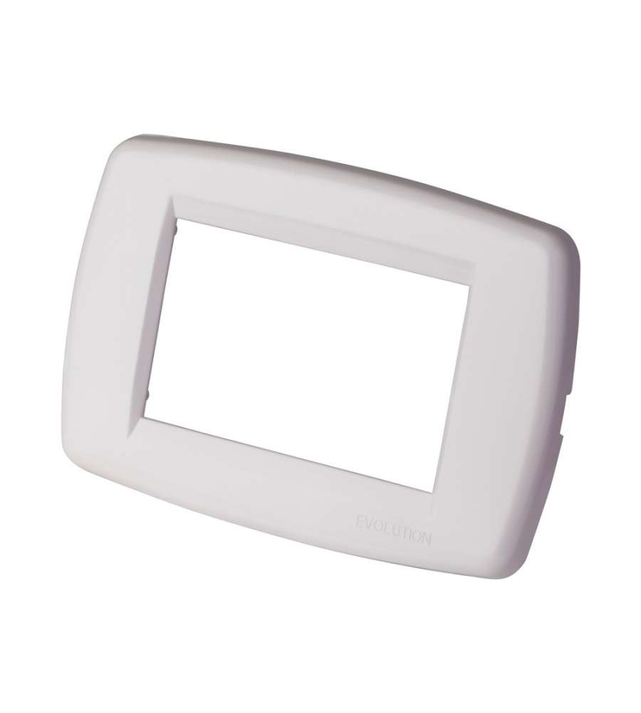 Placca 3 moduli Evolution Classic Line - Bianco