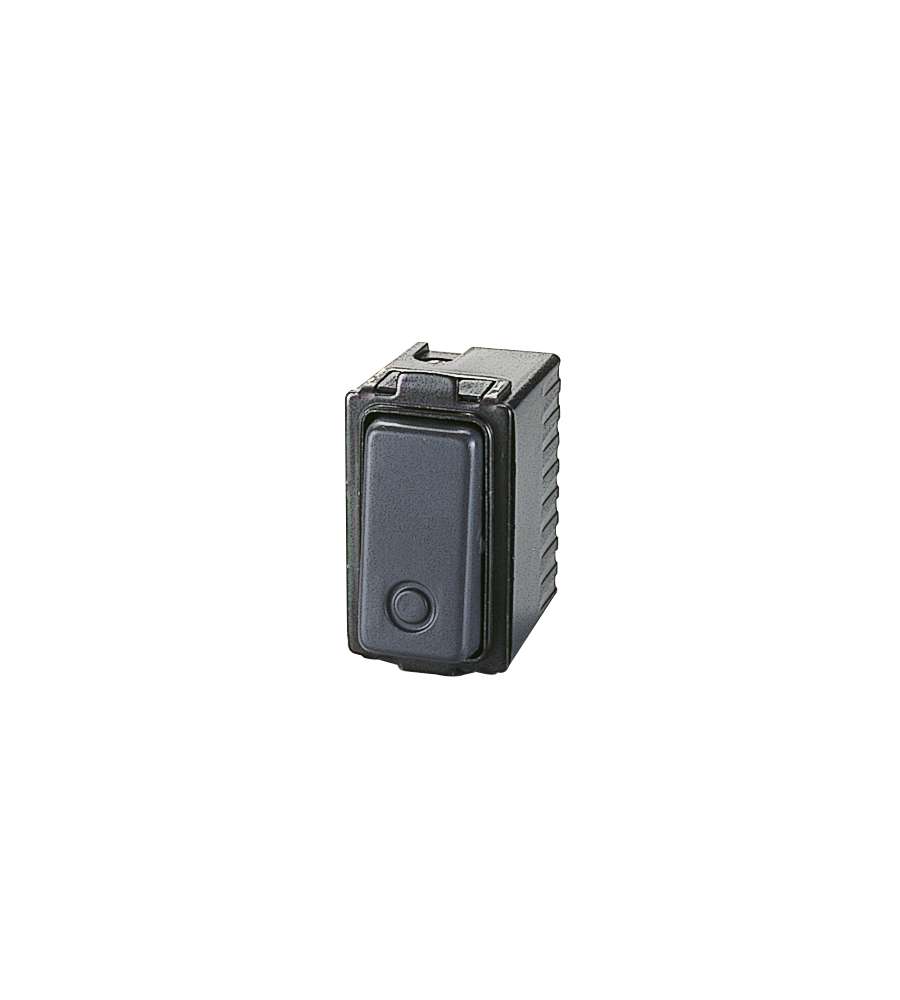 Frutto pulsante unipolare 10A Antracite
