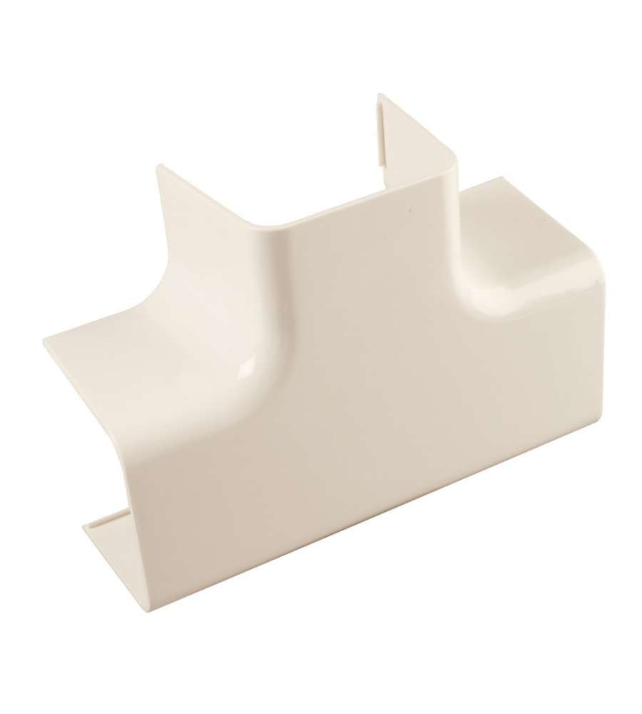 Giunto a T per canale condizionamento - 80x60 mm Avorio