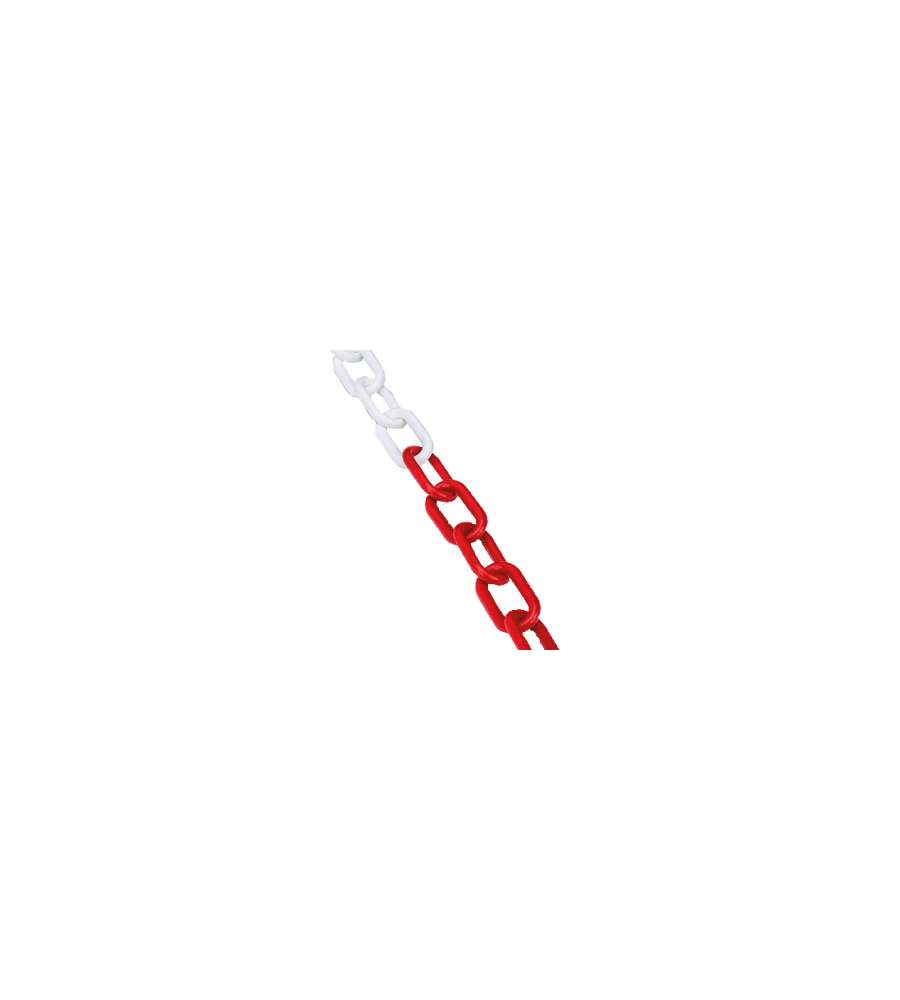 Catena Plastica Bianca Rossa Mm.6