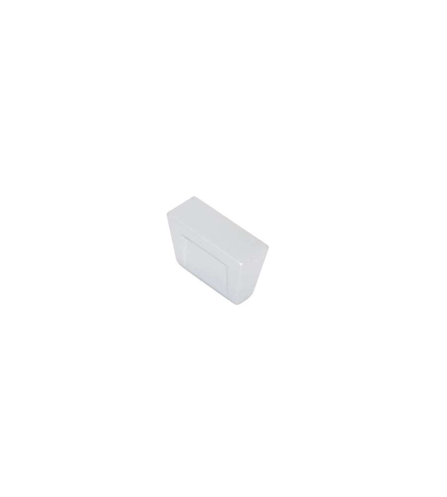 Pomolo Trapezio Argento Mm.30X13