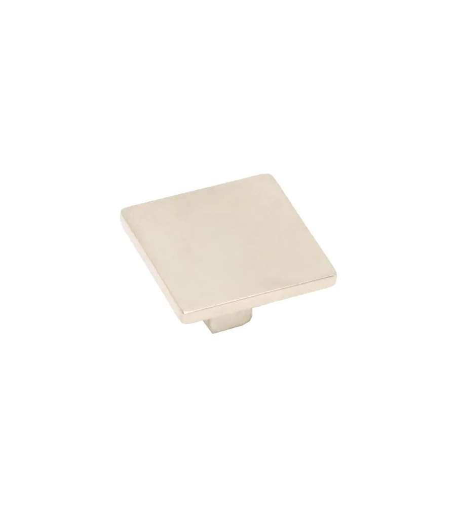 Pomolo Quadro Nichelato Mm.35X35