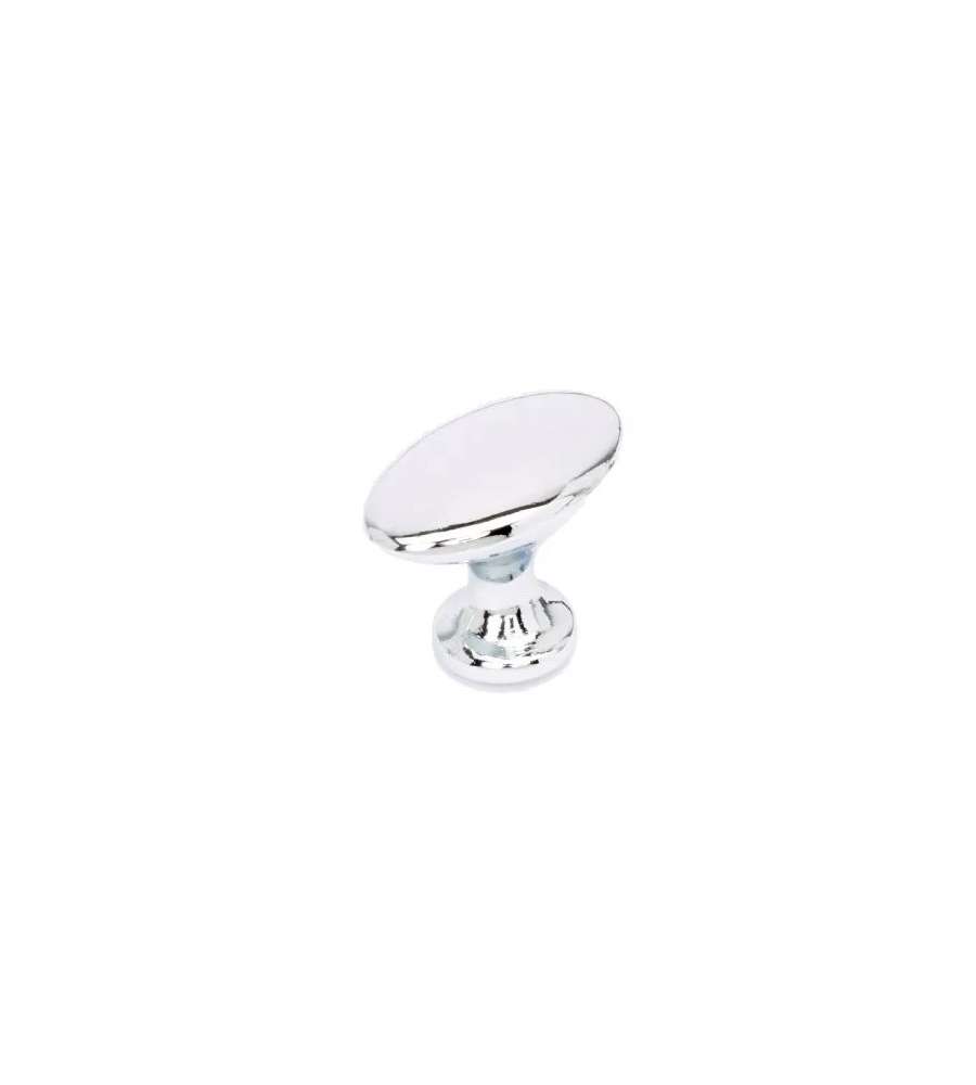 Pomolo Ovale Cromo Lucido Mm.20X33