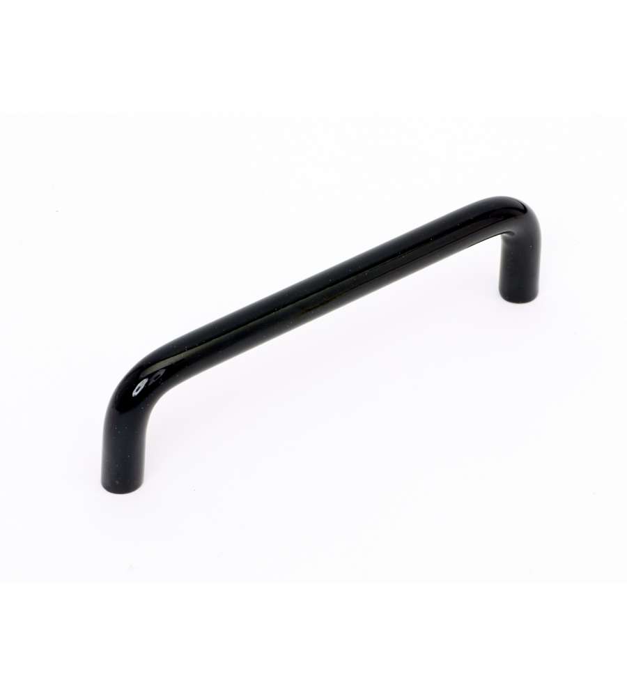 Maniglia sottile in metallo nero E 96 mm