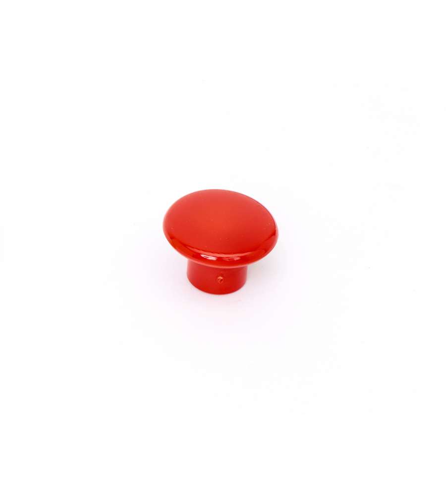 Pomolo in plastica rosso diametro 30 mm