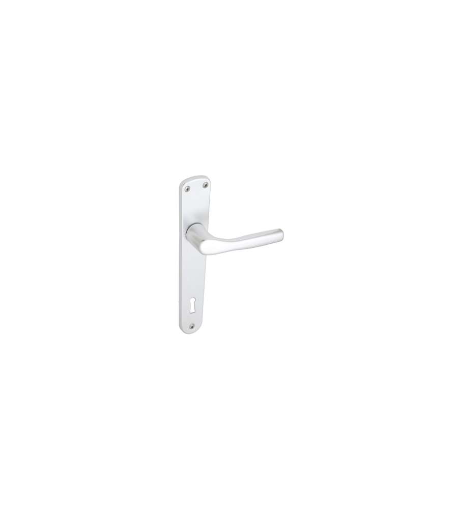 Maniglia Placca Bica Argento Patent 70