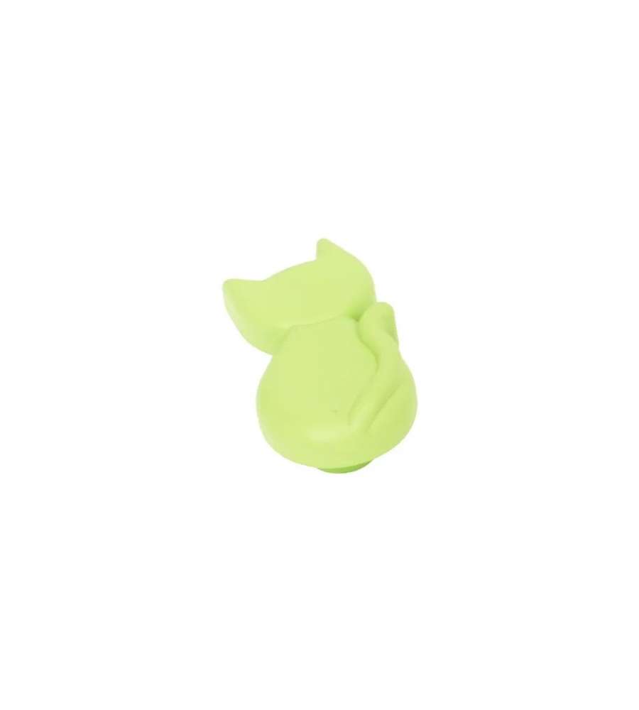 Pomolo Gatto Plastica Verde