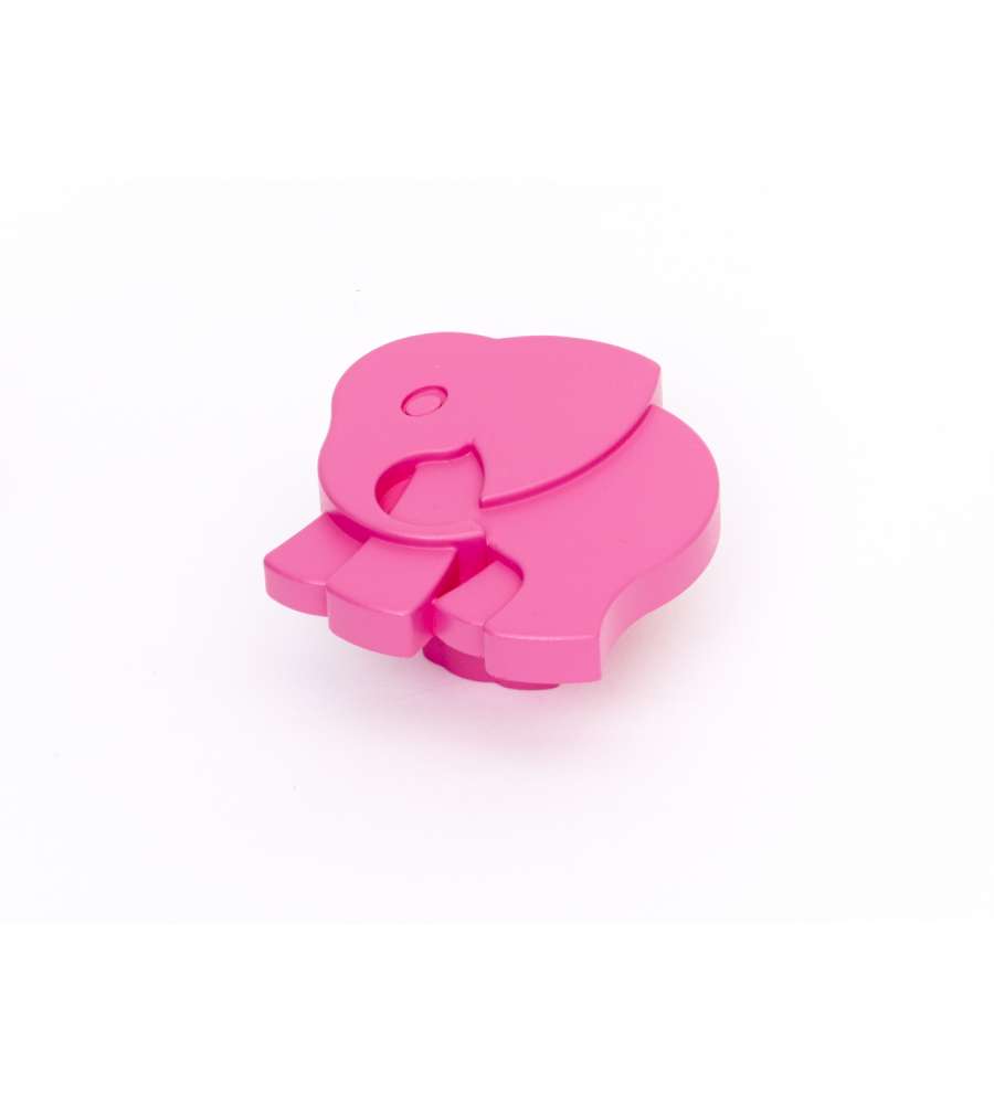 Pomolo Elefante Plastica Fuxia
