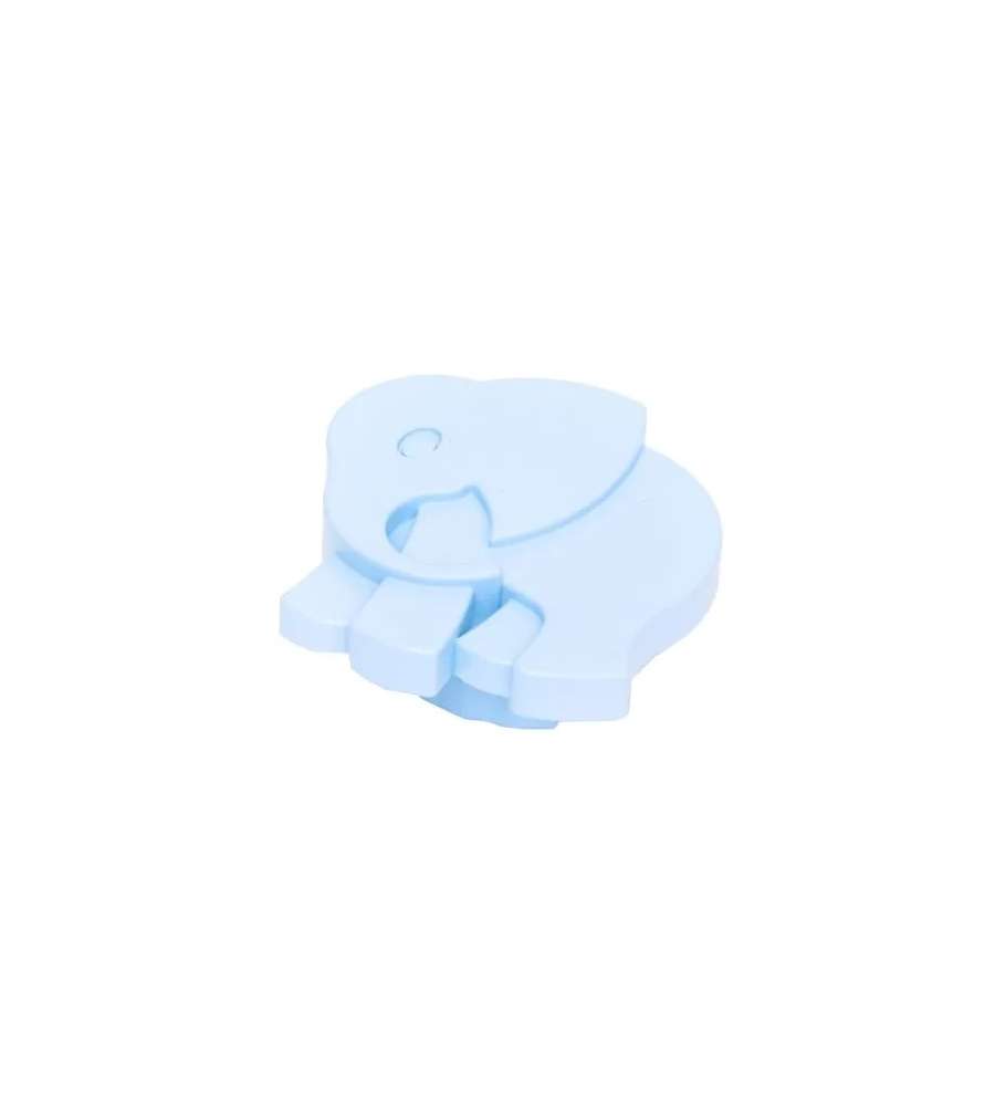 Pomolo Elefante Plastica Azzurro