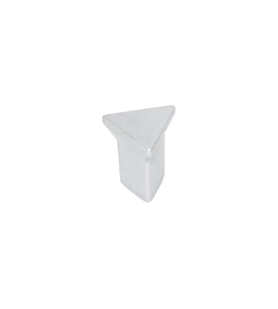 Pomolo Triangolare Cromo Opaco