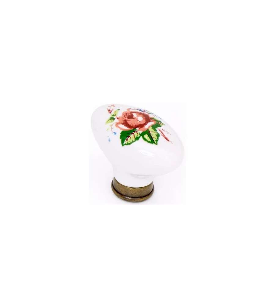 Pomolo Bronzo Decorato Mm47X26 Pz.2