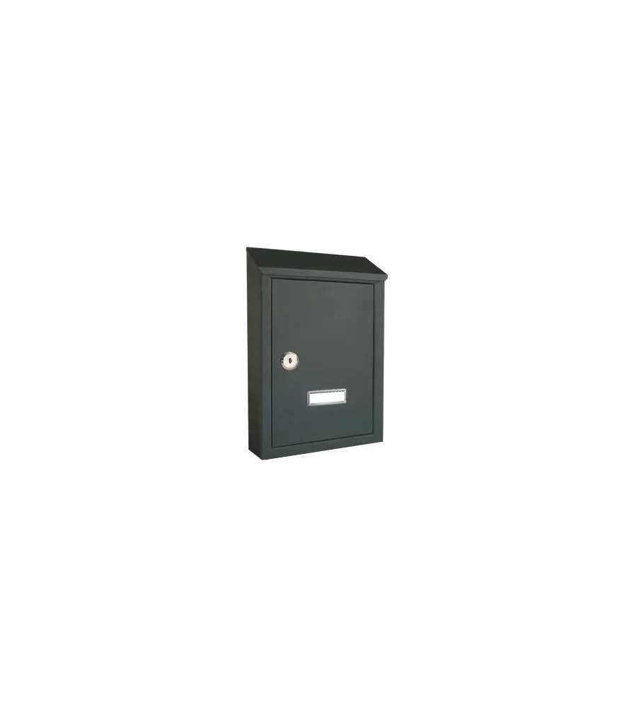 Sacar Cassetta Postale Antracite 300x200x60 mm - Lamiera Verniciata - Esterni