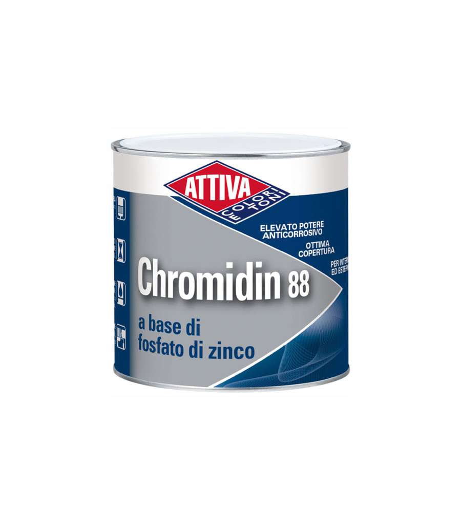 Antiruggine L 0,5 Arancio      Chromidin 88 Attiva