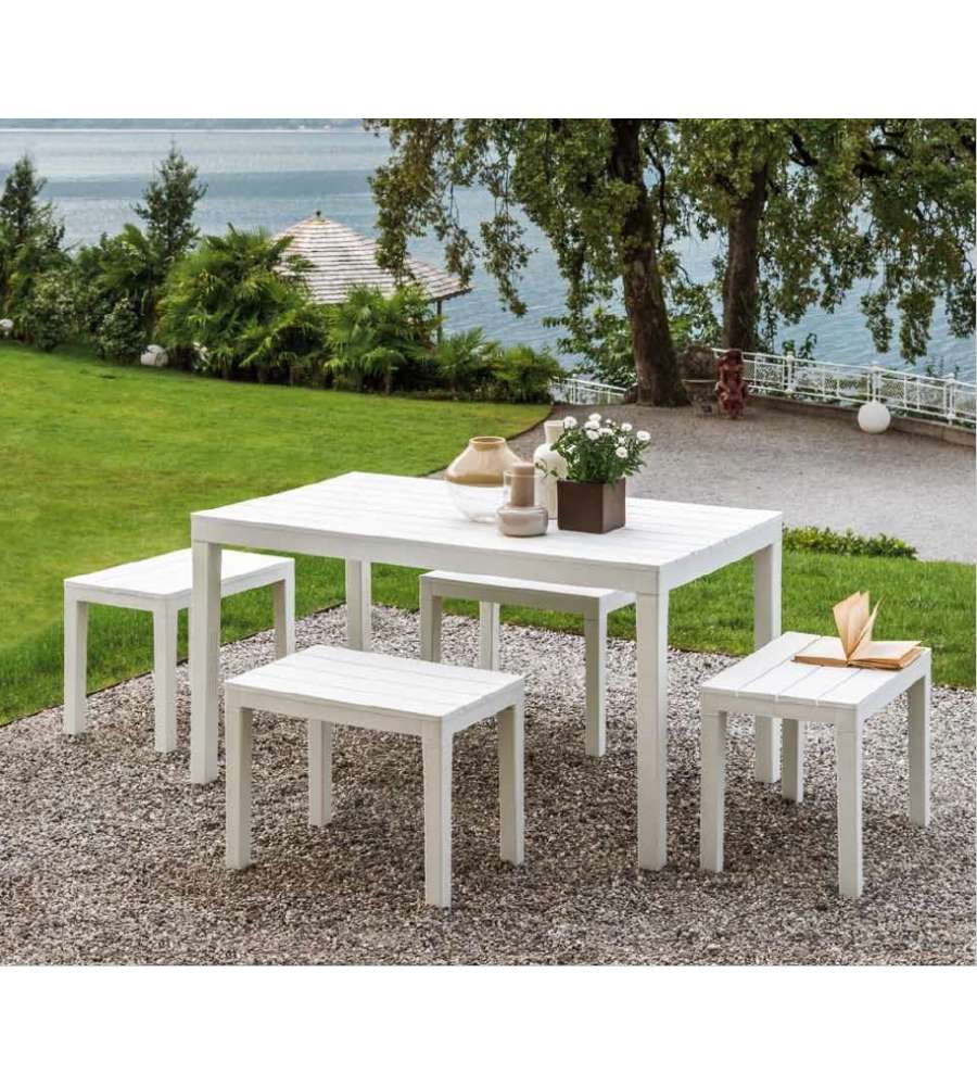 Tavolo 138 x 80 bianco Sumatra