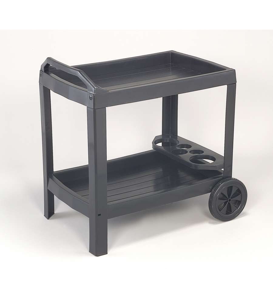 Ipae Progarden Carrello Portavivande Astro- Antracite - 53x74x73 cm