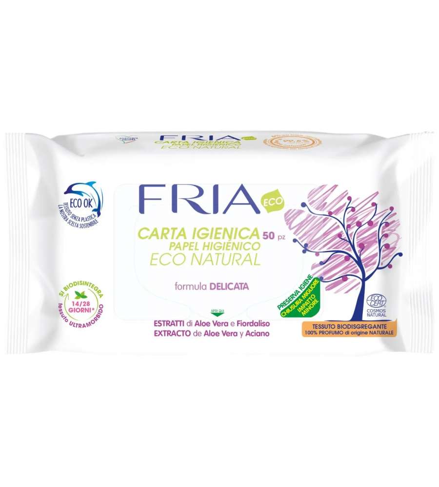 Fria Carta Igienica Salviette umide Eco Natural Pz50