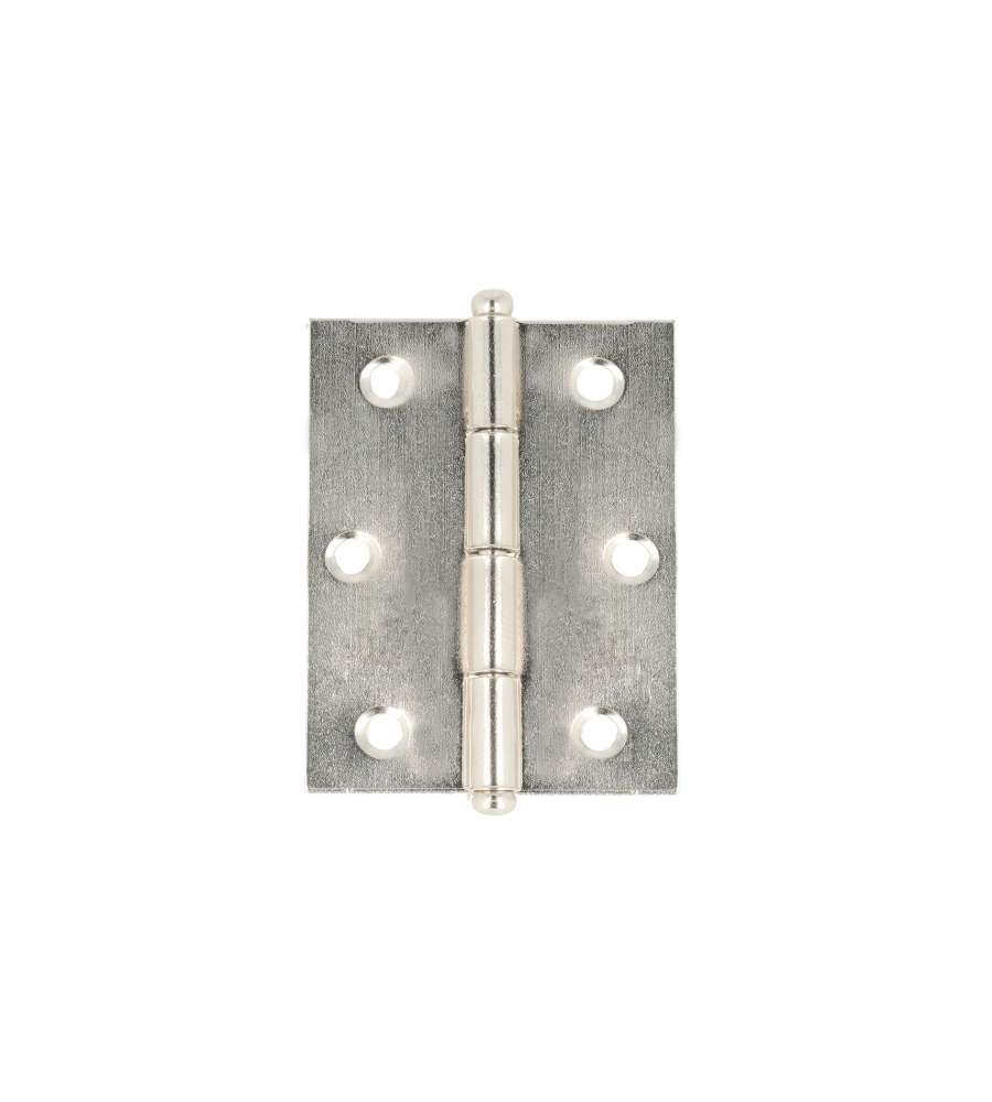 Cerniere pomoli sferici in ferro nichelato 50x40 mm 2 pz
