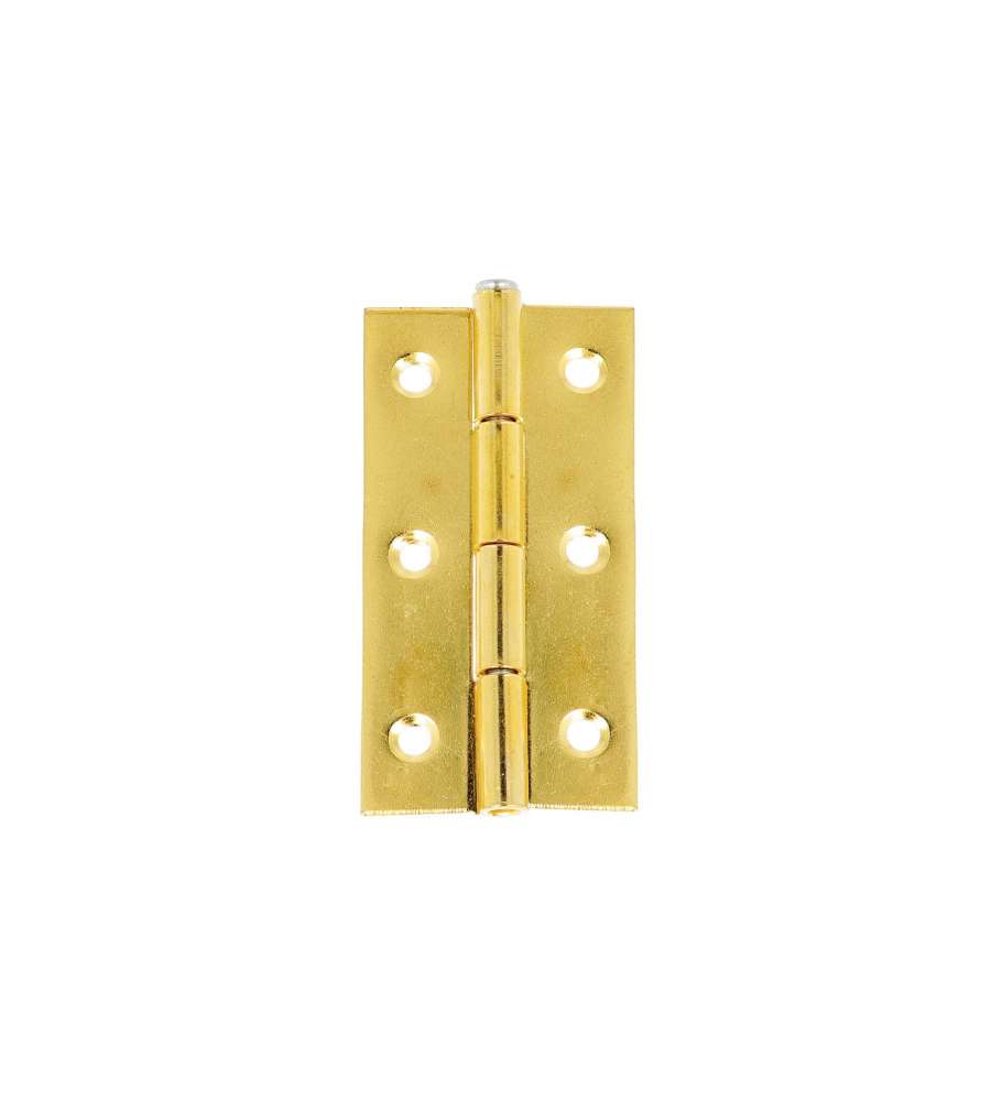 Cerniere piane in ferro ottonato 60x31 mm 2 pz