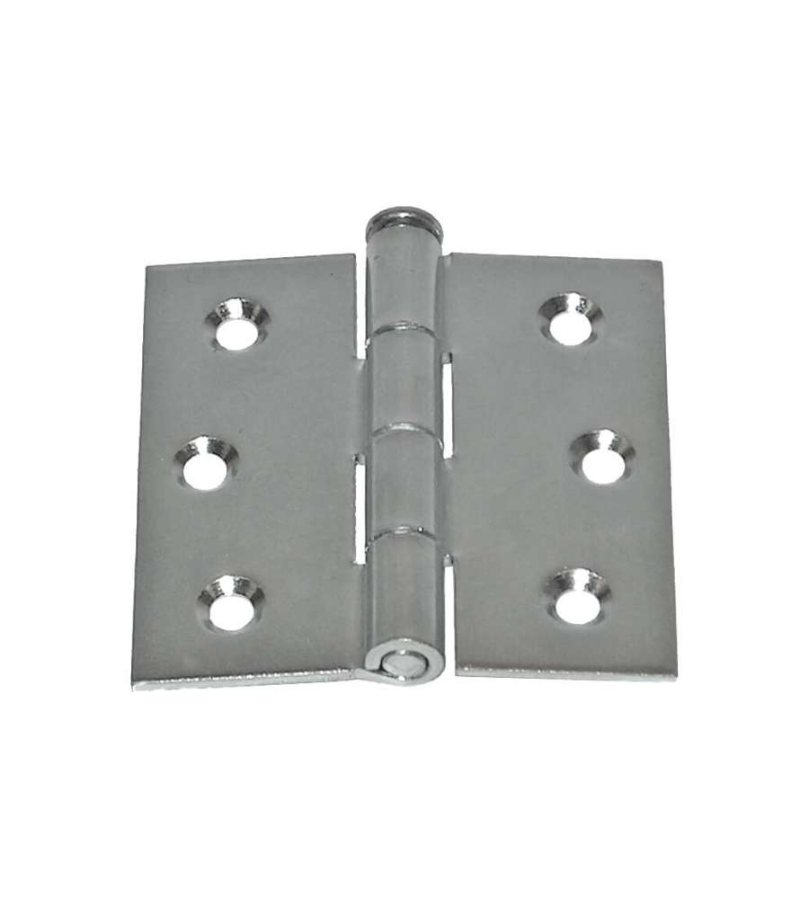 Cerniere pesanti 50x50 mm spina a levare in ferro zincato 2 pz