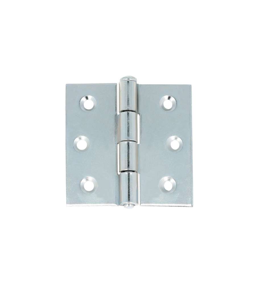 Cerniere pesanti in ferro zincato spina a levare con viti 60x60 mm 2 pz