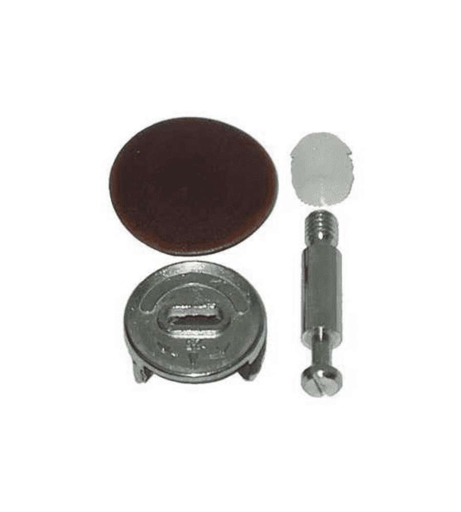 Giunzioni per armadio con tiranti bianco e nero diam 25 mm 2pz