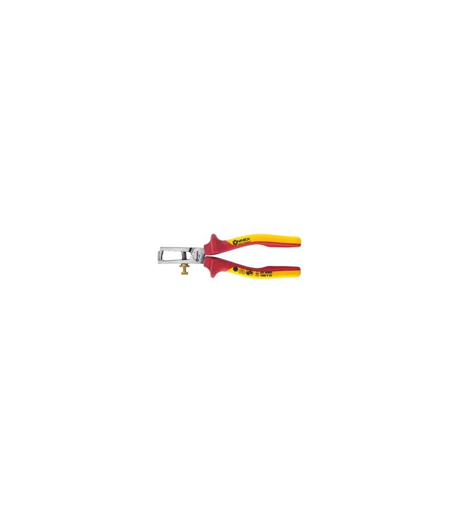 Pinza spelafili regolabile isolata 1000V per elettricista 160 mm.