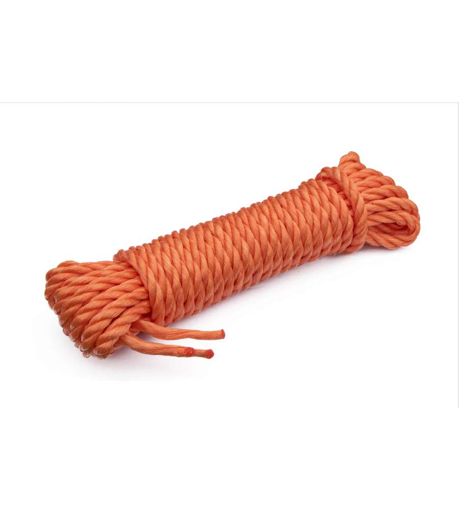 Fune galleggiante in polipropilene Diam. 7 mm. arancione 7,5 mt.