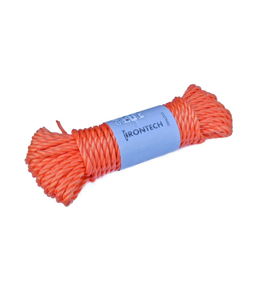 Fune galleggiante in polipropilene Diam. 7 mm. arancione 20 mt.