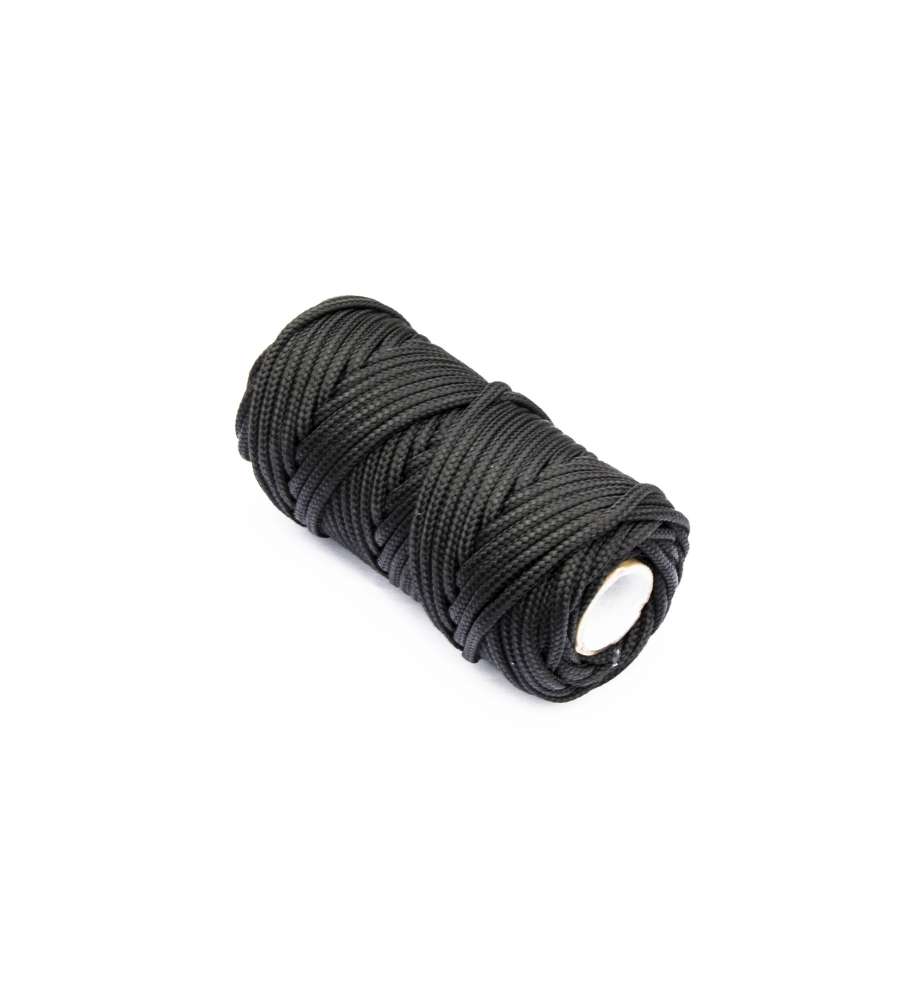 Treccia per veneziana in polipropilene Diam. 3 mm. nero 20 mt.