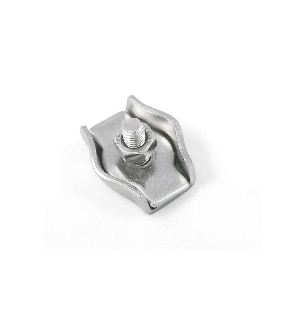 Morsetto Simplex per funi 3 mm. in acciaio Inox A4 - AISI 316 - 4 pz.