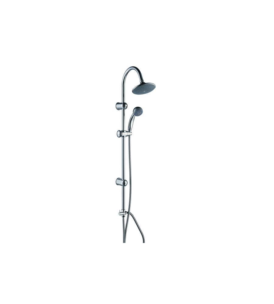 Colonna doccia Myra cromata H101 con soffione tondo 15