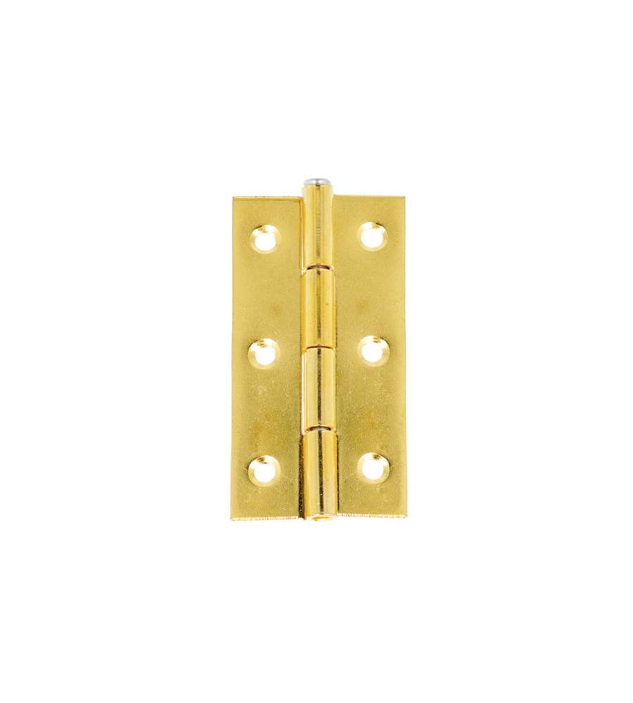 Cerniere con spina fissa ferro ottonato 30x60mm