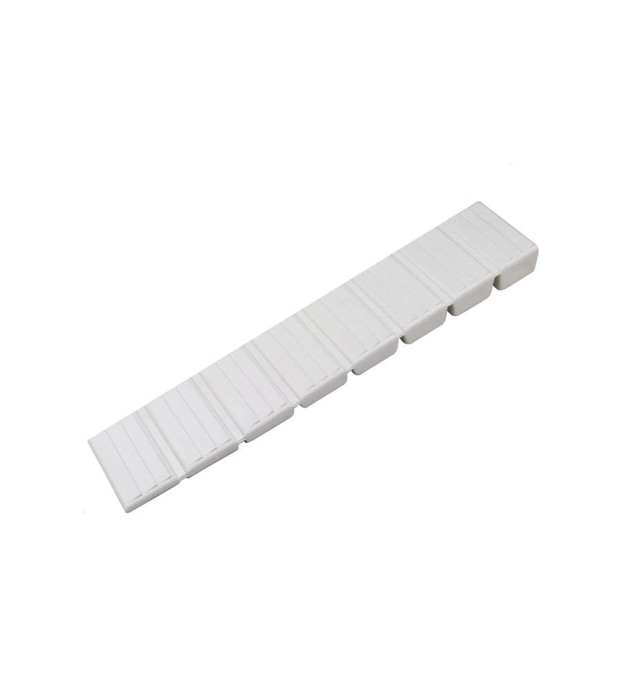 Cunei livellanti per mobili in plastica bianca 10 pz.